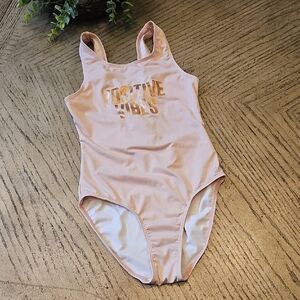 Harper Canyon Blush Pink One-Piece Positive Vibes Swimwear Size 10